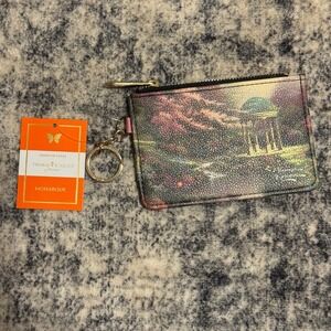 Thomas Kinkade Zip Card Wallet Scenic Multicolor Pools of Serenity